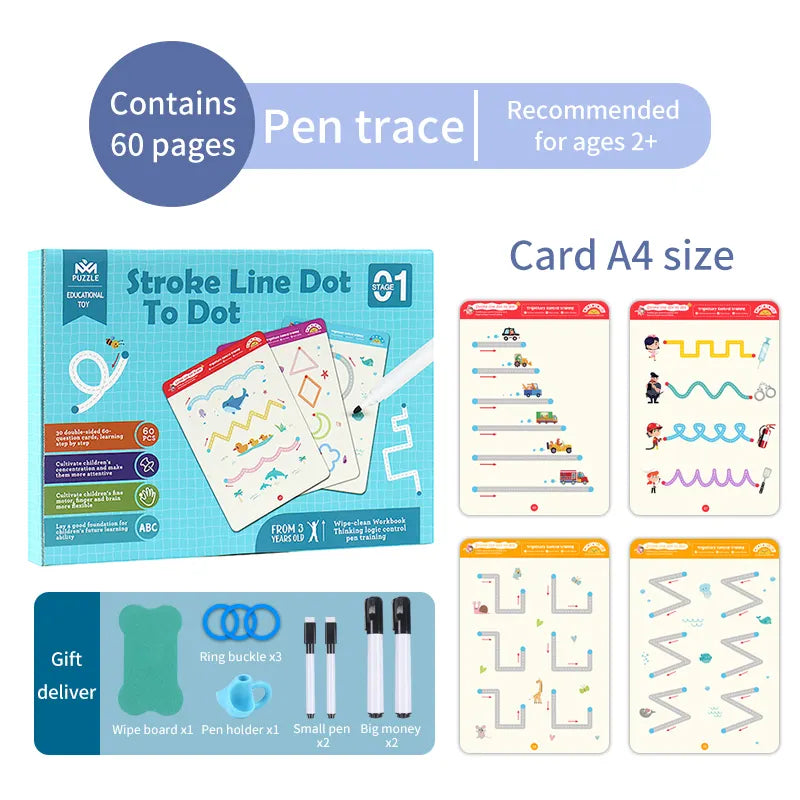 Reusable Educational Tracing Work Book